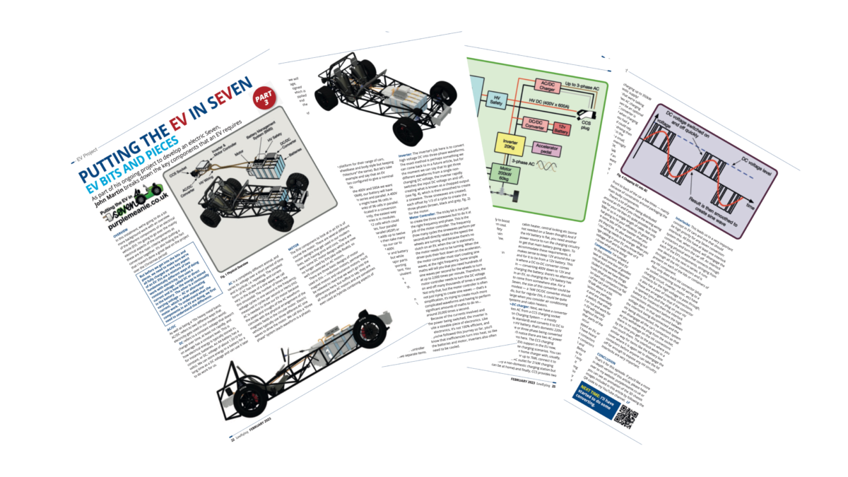 Lowflying February 2023 – Putting the EV in sEVen – EV Bits and Pieces